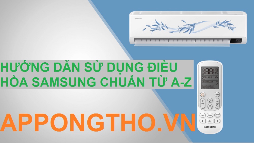 Các phím trên điều khiển điều hòa Samsung Electronics