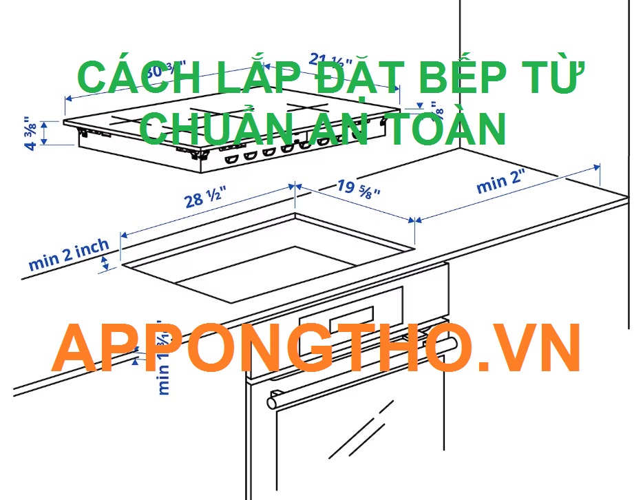 Hướng Dẫn Lắp Bếp Từ Âm Chuẩn Quy Trình 8 Bước Lắp Đặt An Toàn