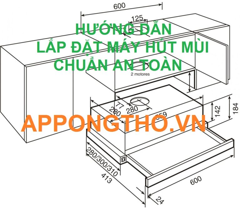 Hướng dẫn lắp đặt máy hút mùi chuẩn từng bước an toàn