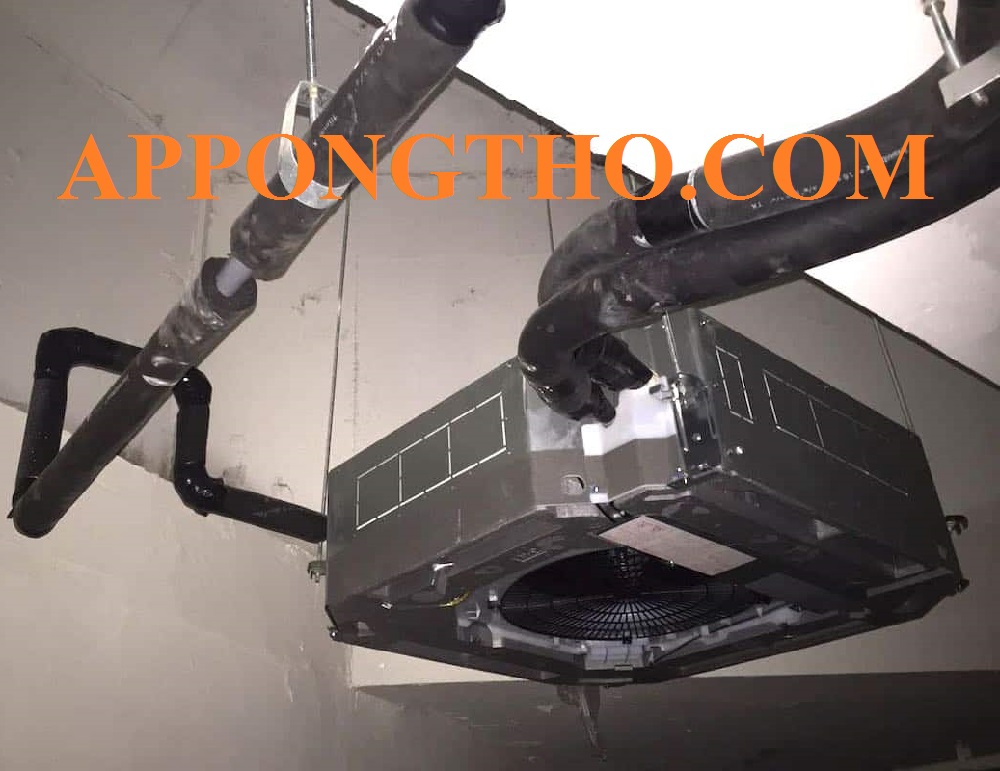 Quy trình lắp ống chờ máy điều hòa chôn trường