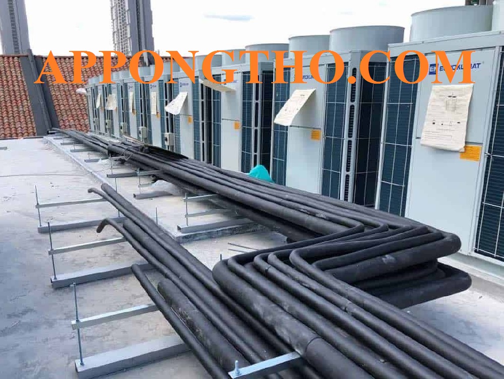 Các kiểu đặt ống chờ cho máy điều hòa