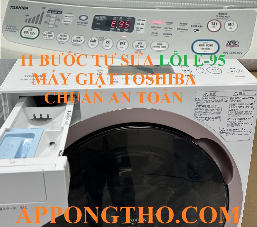 Dịch vụ sửa lỗi E-95 máy giặt Toshiba