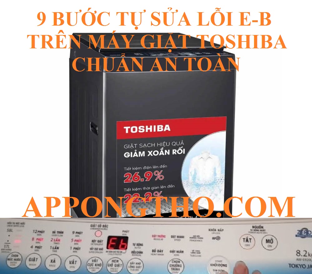 Dịch vụ sửa lỗi E-B ở máy giặt Toshiba