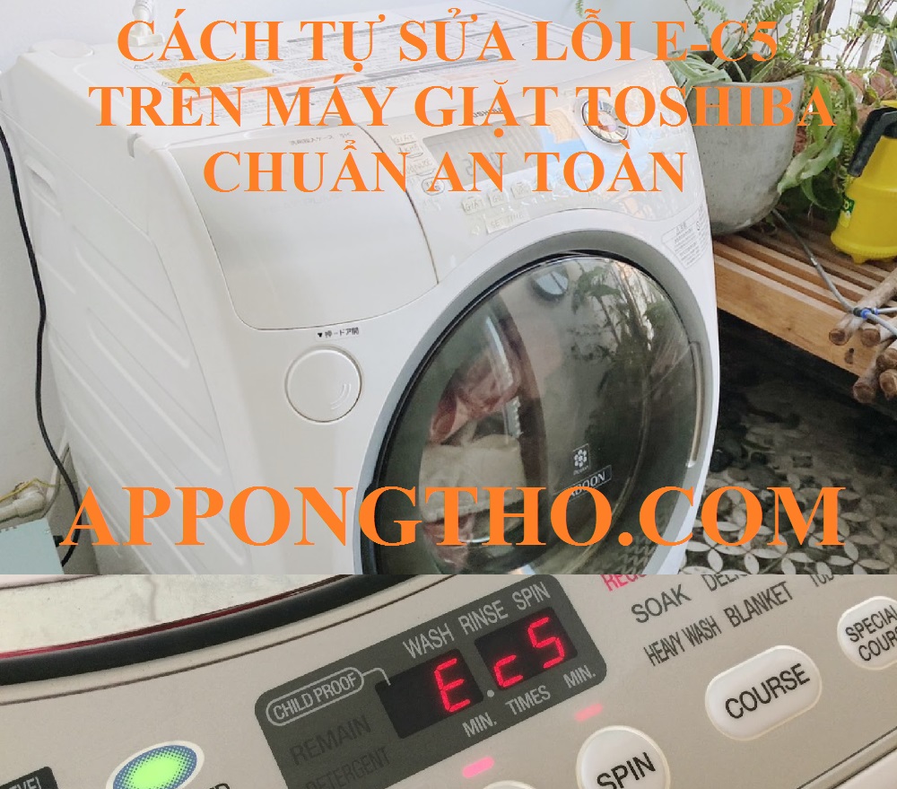 Cảnh báo khi máy giặt báo lỗi E-C5