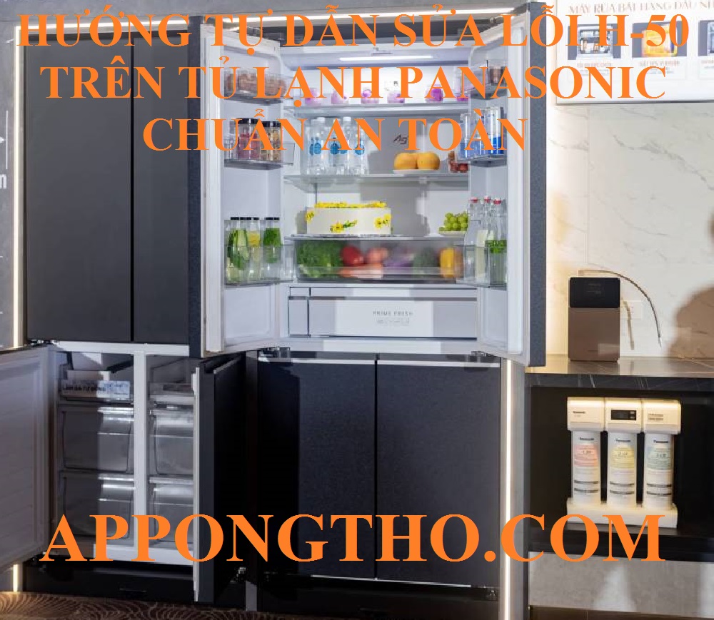 Cách khắc phục lỗi H-50 tủ lạnh Panasonic không cần thợ