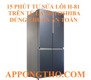 15 Phút Tự Khắc Phục Lỗi H-81 Tủ Lạnh Toshiba Chuẩn An Toàn