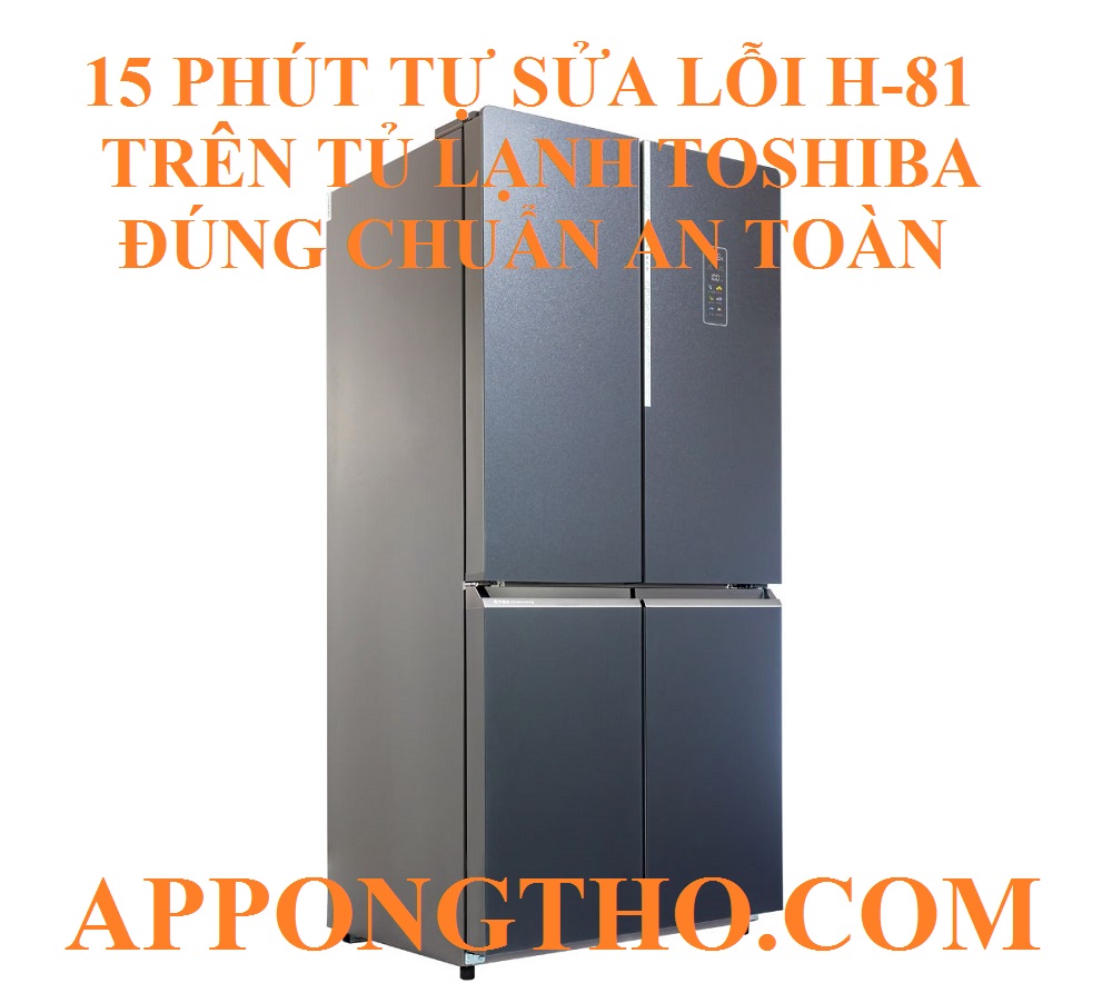 15 Phút Tự Khắc Phục Lỗi H-81 Tủ Lạnh Toshiba Chuẩn An Toàn