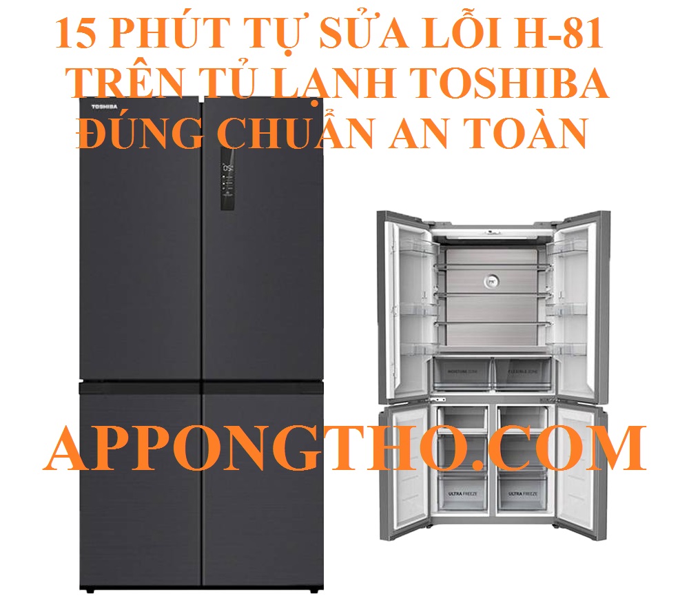 Quy trình tự khắc phục lỗi H-81 tủ lạnh Toshiba