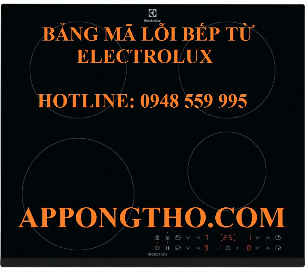 Mã lỗi bếp từ Electrolux là gì?