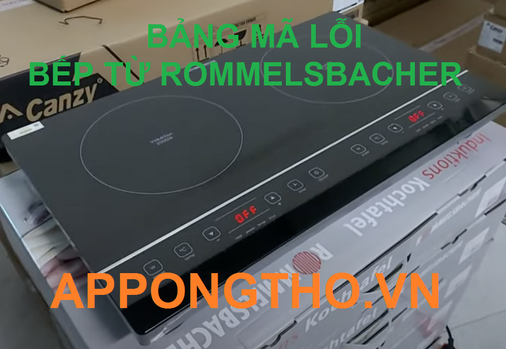 10 Cách phòng tránh bếp từ Rommelsbacher báo lỗi