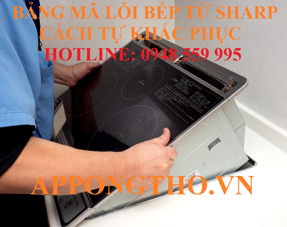 Hướng dẫn khắc phục từng lỗi trên bếp từ Sharp 110V - 220V