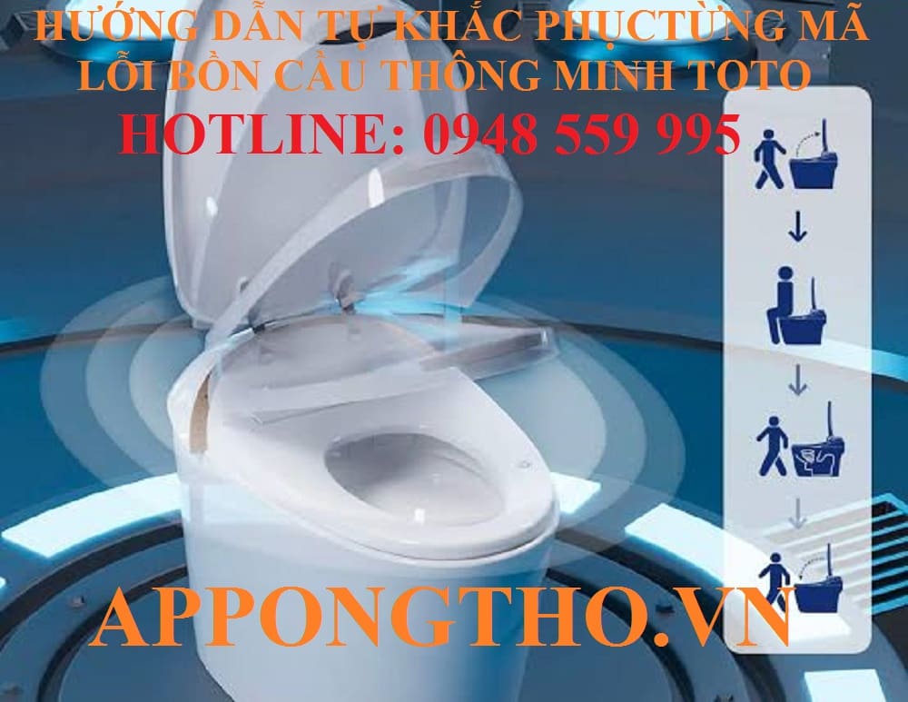 3. Bồn cầu TOTO báo lỗi E03, E04, Water, No Water, Weak Spray – Lỗi cấp nước