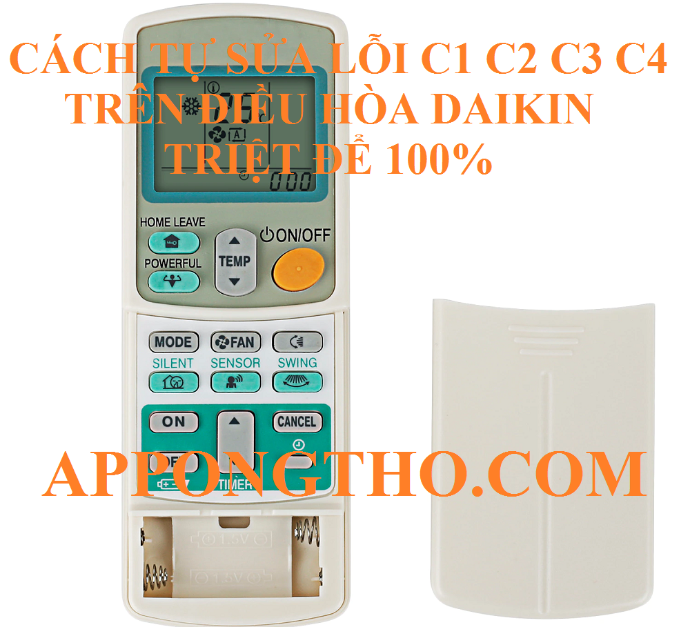 Cách phòng tránh điều hòa Daikin báo lỗi C-1, C-2, C-3 C-4