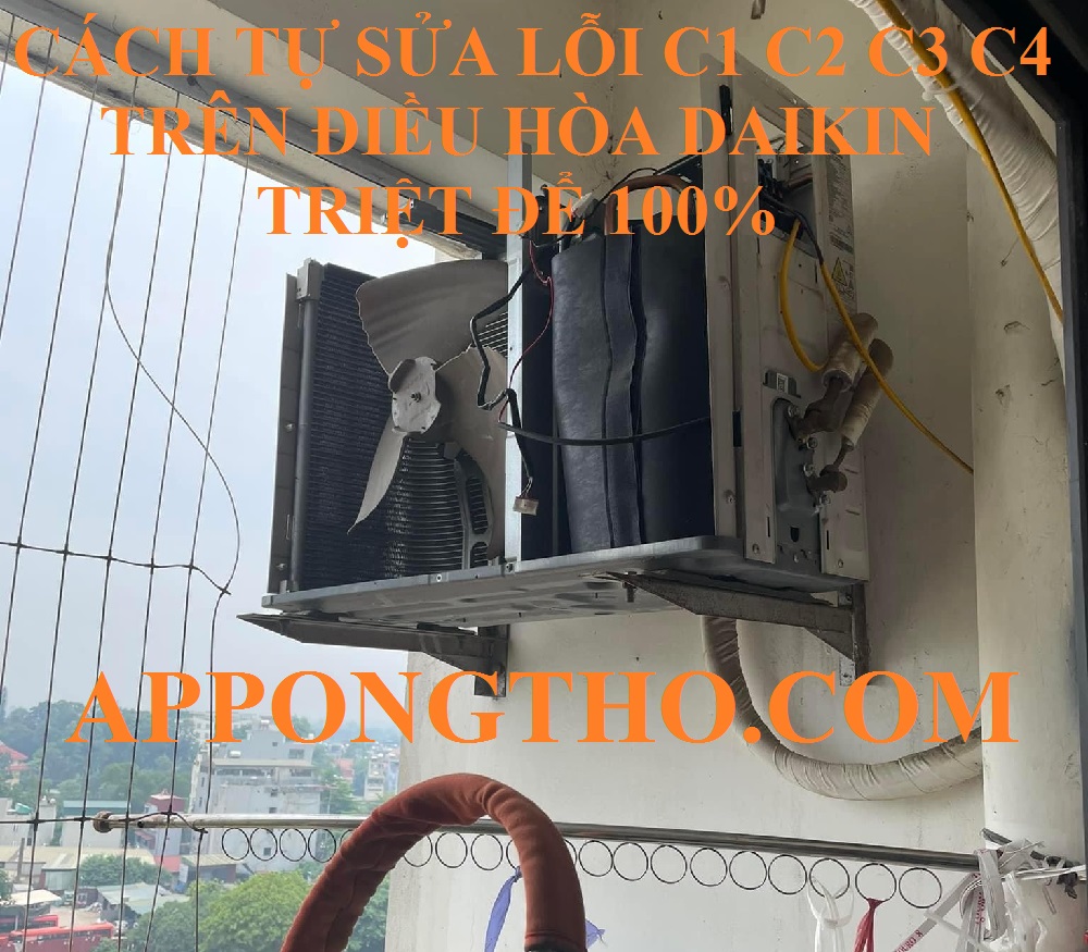 Nguyên nhân điều hòa Daikin báo lỗi C-1, C-2, C-3 C-4