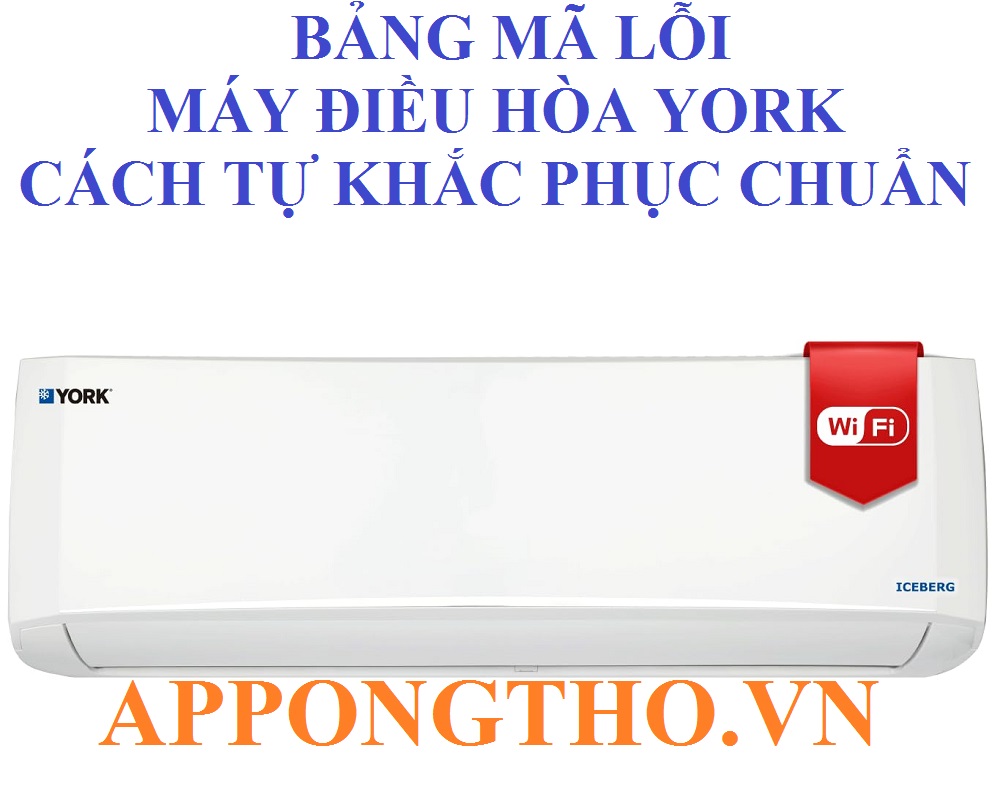 Dịch vụ sửa lỗi máy điều hòa York uy tín tại nhà