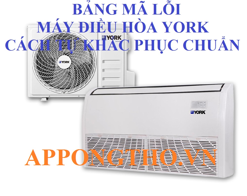 7 Cách phòng tránh điều hòa York báo lỗi