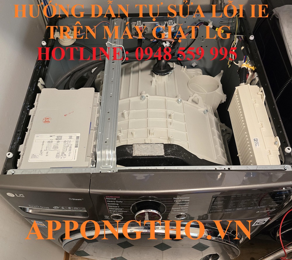 Cách Chỉnh Máy Giặt LG báo lỗi IE Từng Bước Chuẩn An Toàn 100%