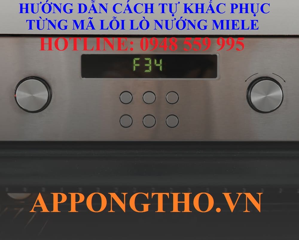 Lợi ích khi hiểu được mã lỗi lò nướng Miele