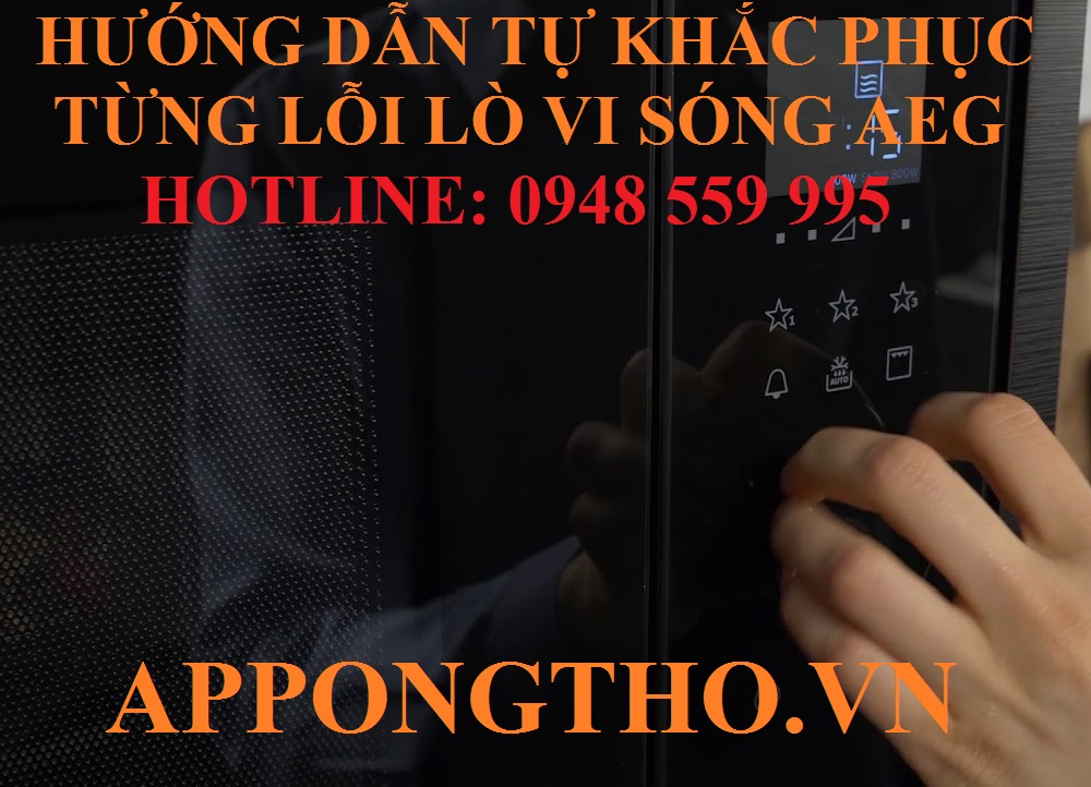 Hướng dẫn tự khắc phục từng lỗi trên lò vi sóng AEG an toàn