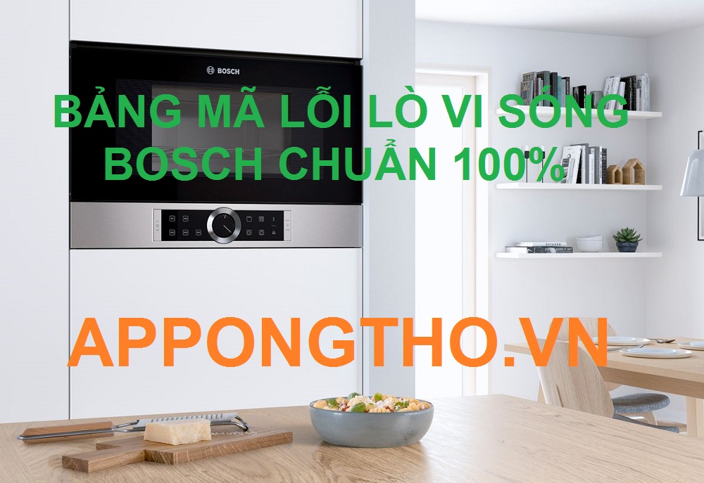 20 Cách phòng tránh lò vi sóng Bosch báo lỗi