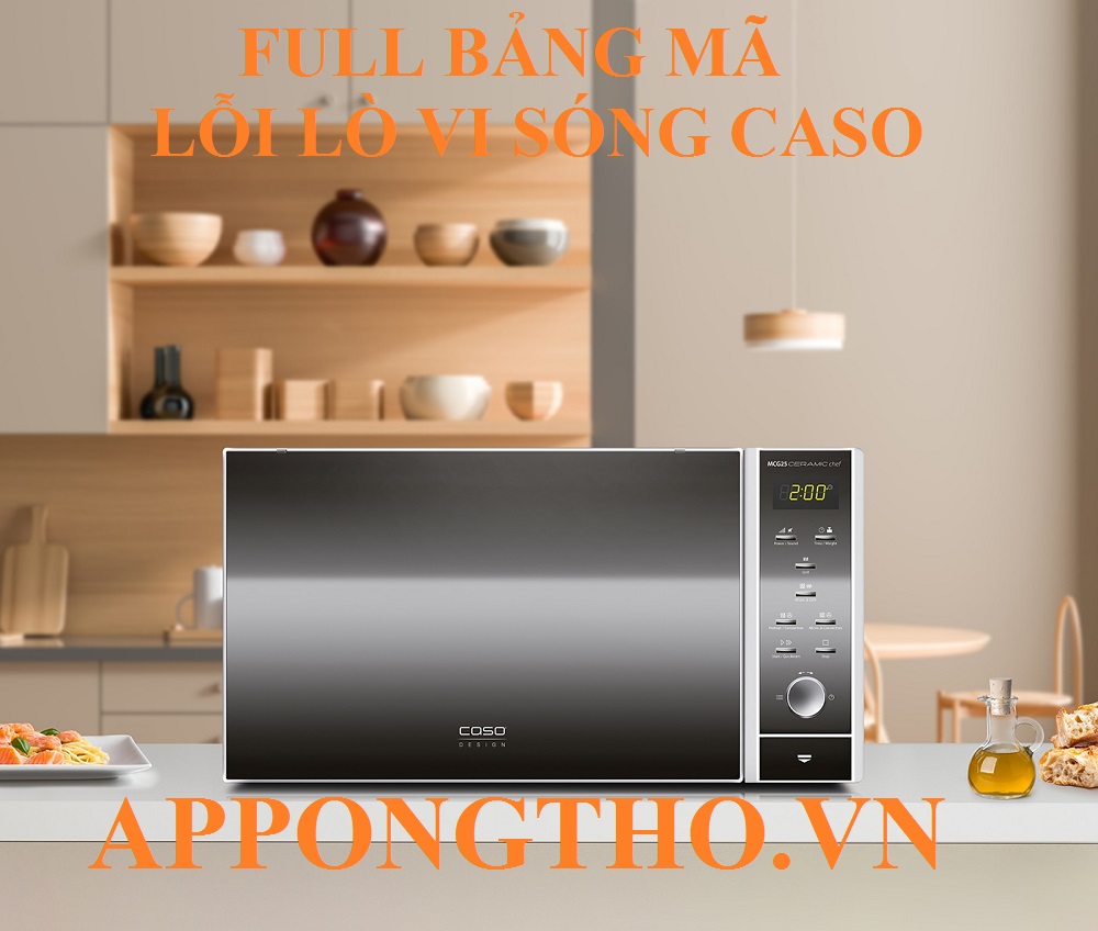 Cách phòng tránh lò vi sóng Caso báo lỗi