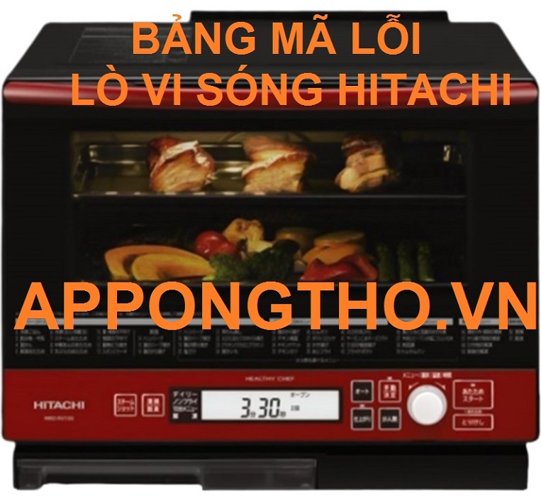 Hướng dẫn khắc phục mã lỗi lò vi sóng Hitachi