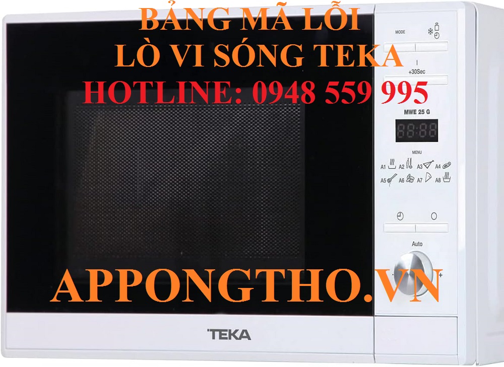 Bảng mã lỗi lò vi sóng Teka