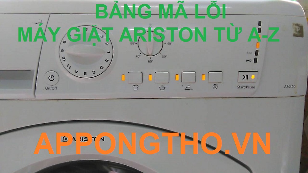 Khắc phục mã lỗi máy giặt Ariston