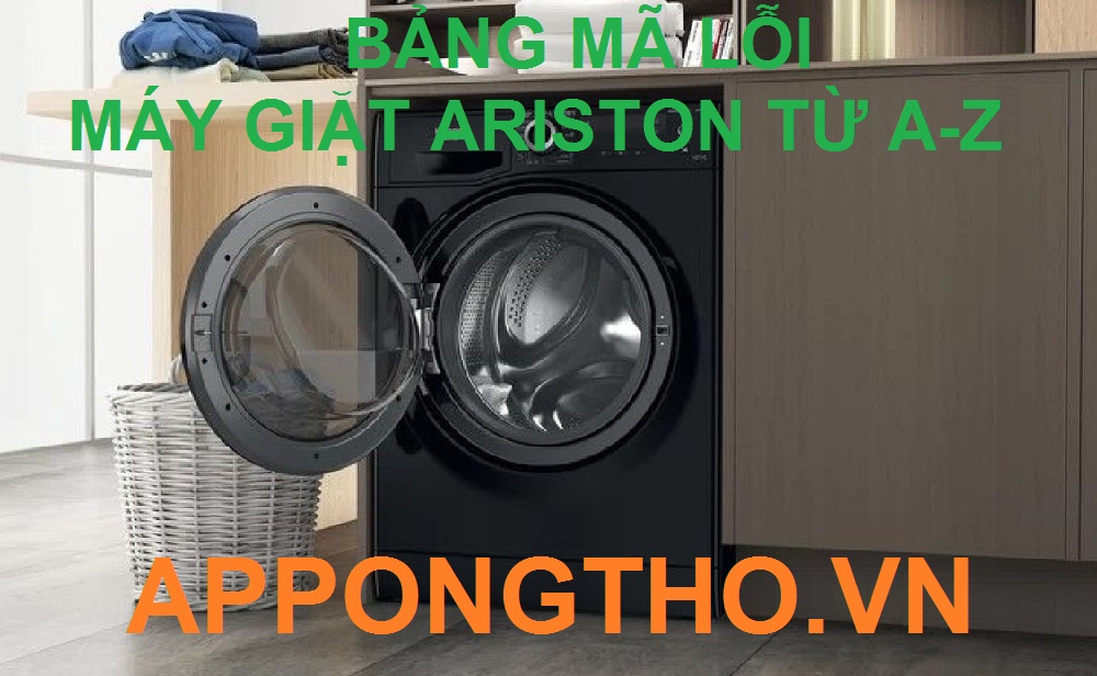 Bảng mã lỗi máy giặt Ariston