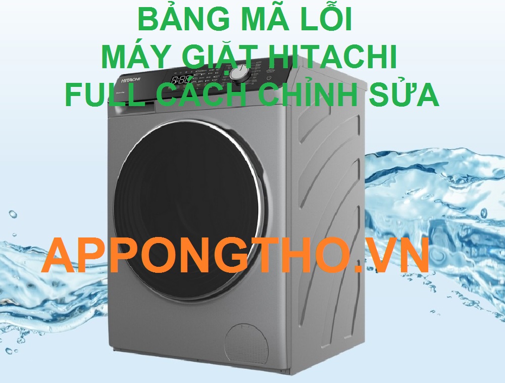 Dịch vụ sửa mã lỗi máy giặt Hitachi