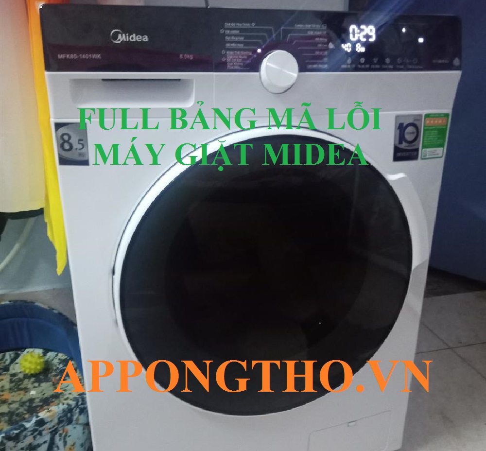 Mã lỗi máy giặt Midea là gì?