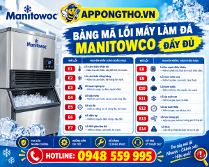 Hướng Dẫn Khắc Phục Từng Mã Lỗi Máy Làm Đá Manitowoc