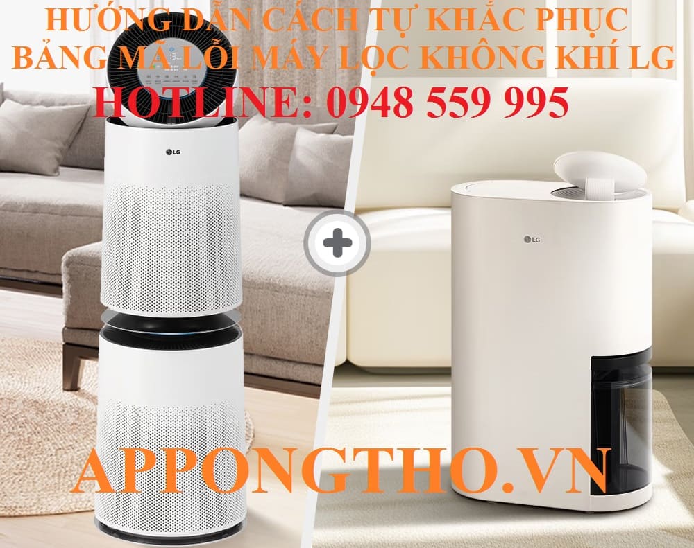 Lợi ích khi hiểu được mã lỗi máy lọc không khí LG