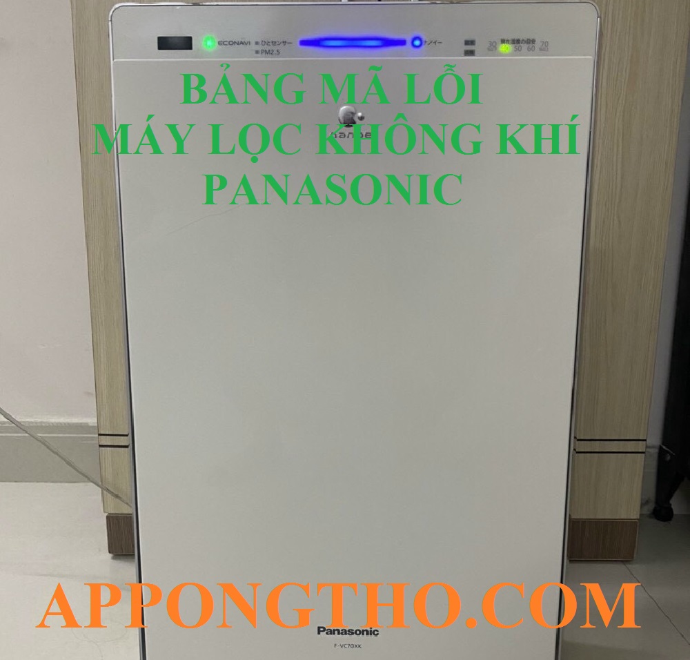 Mã lỗi máy lọc không khí Panasonic là gì?