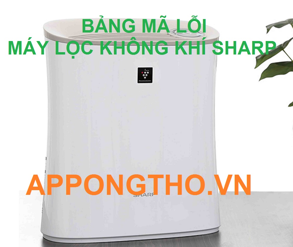 Cách khắc phục mã lỗi máy lọc không khí Sharp