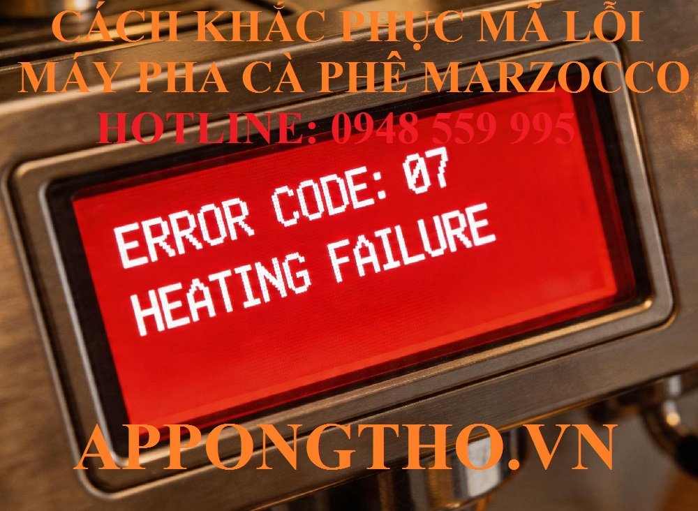 Bảng mã lỗi máy pha cà phê La Marzocco