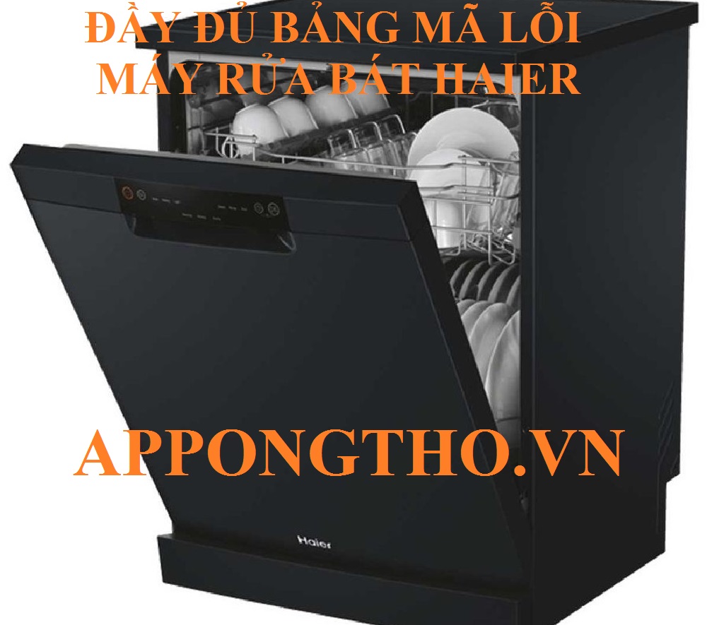 Bảng mã lỗi máy rửa bát Haier