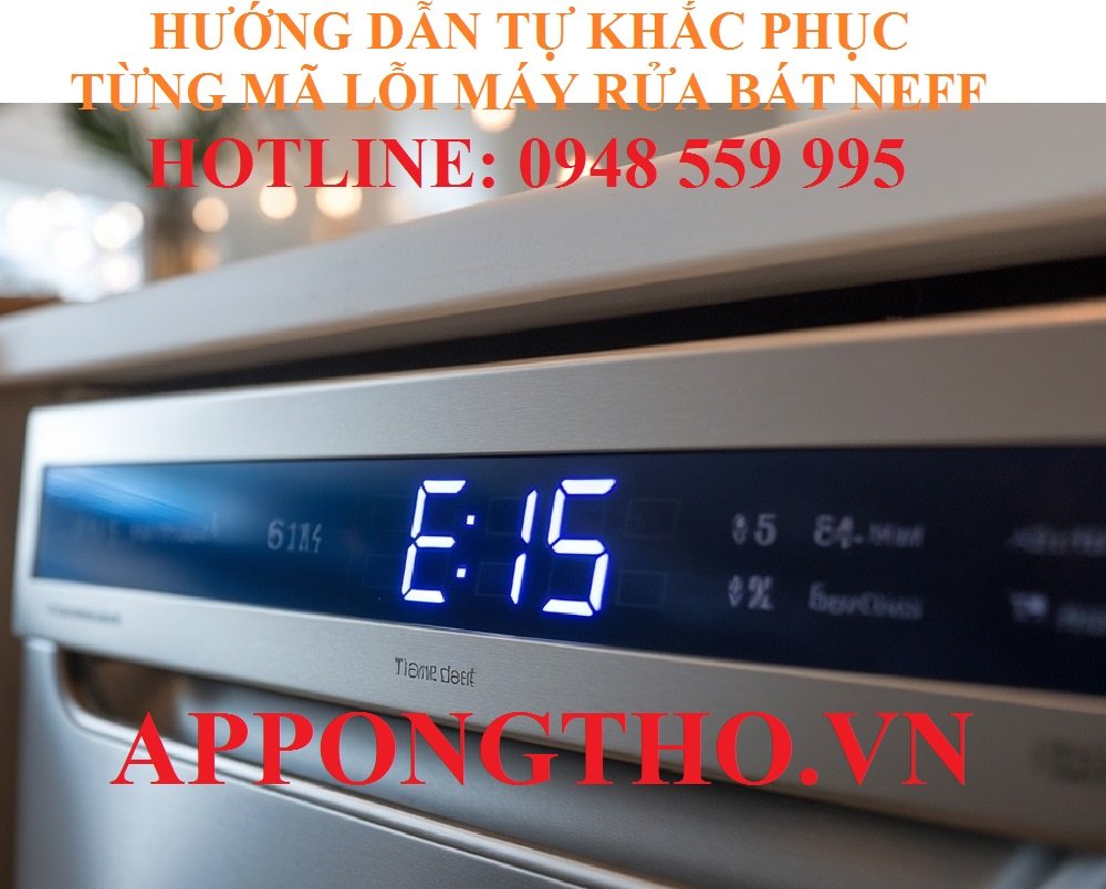 4. Khắc phục lỗi cảm biến nhiệt (E02, E11) trên máy rửa bát Neff