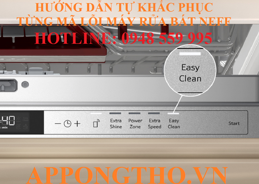 Tầm quan trọng của mã lỗi máy rửa bát Neff