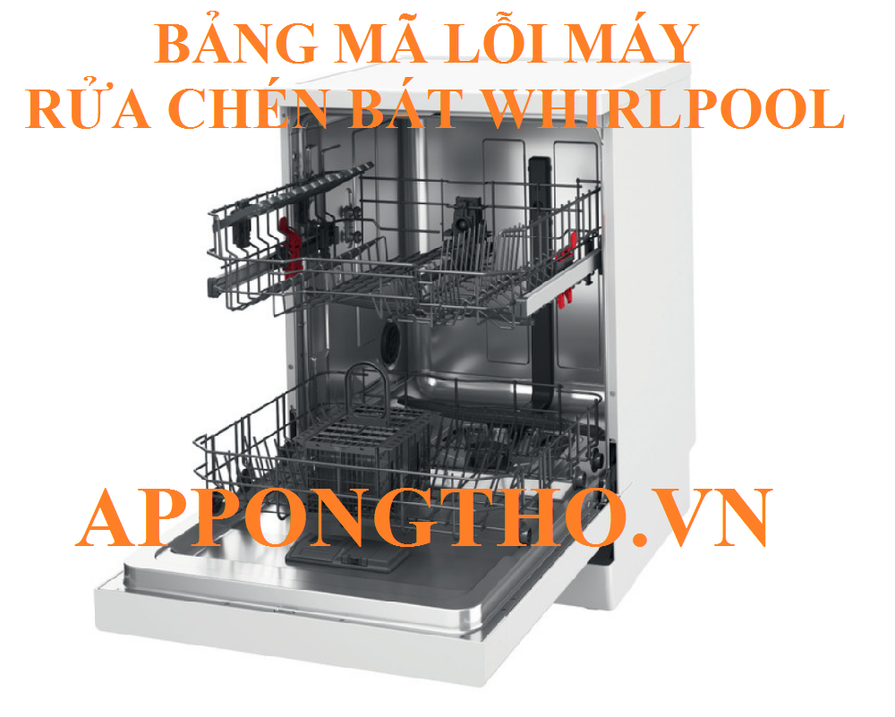 Mã lỗi máy rửa bát Whirlpool là gì?