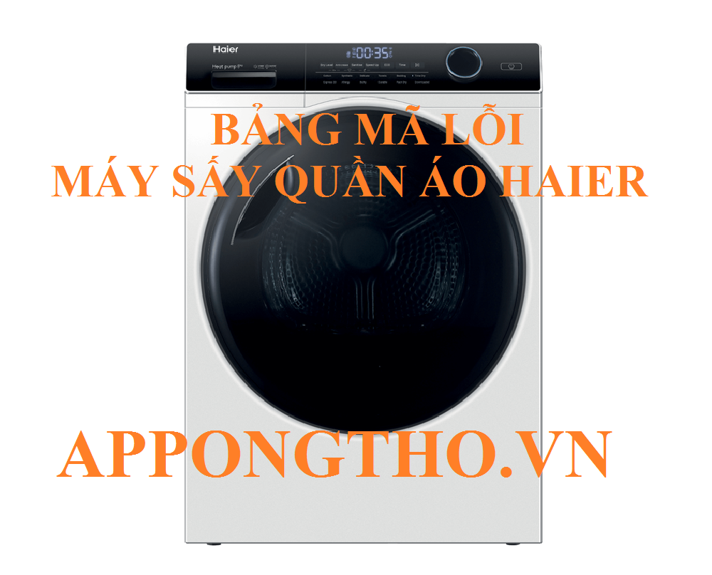 Dịch vụ sửa lỗi máy sấy quần áo Haier