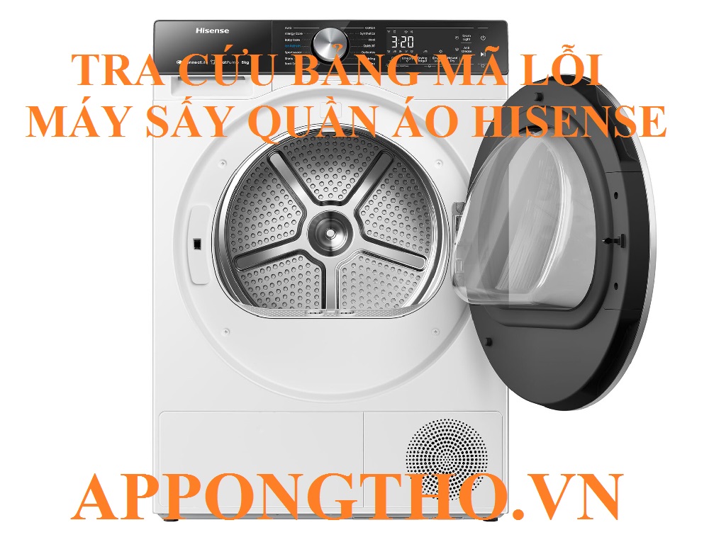 Lợi ích khi khi hiểu được từng lỗi máy sấy Hisense