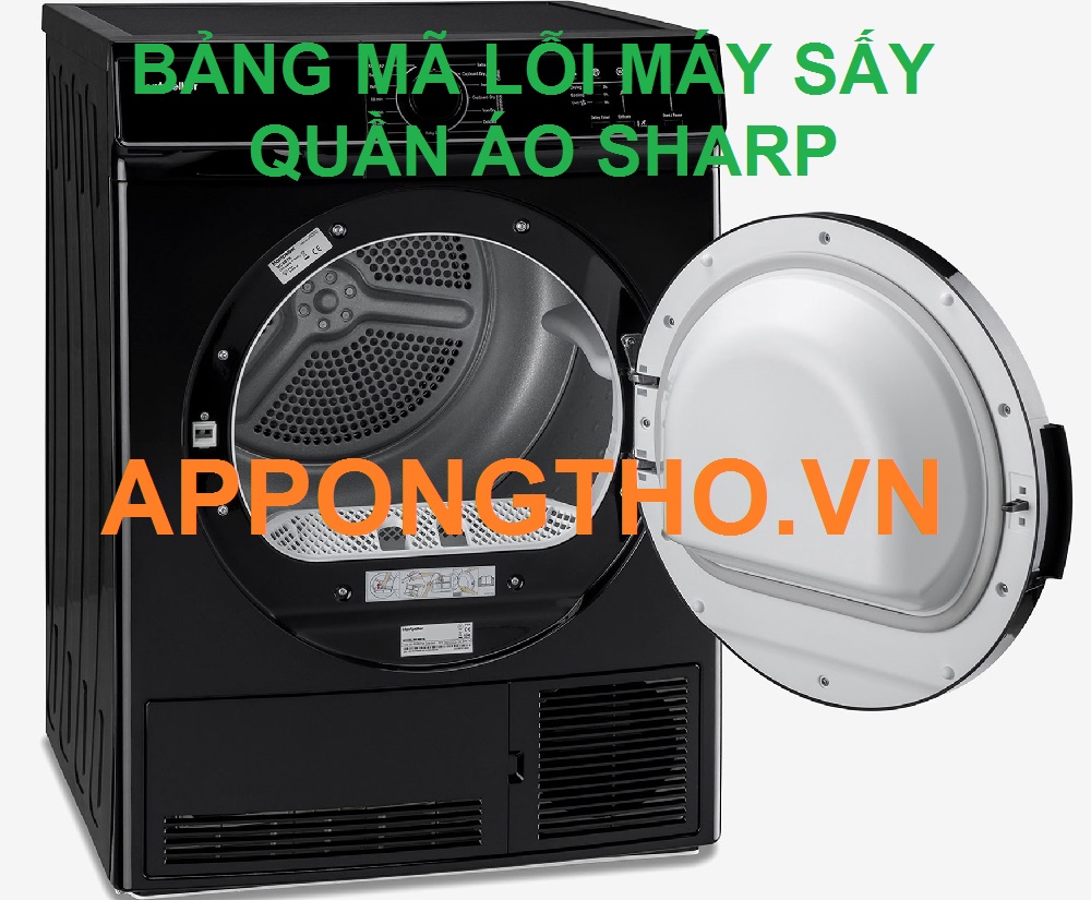 Dịch vụ sửa mã lỗi máy sấy quần áo Sharp