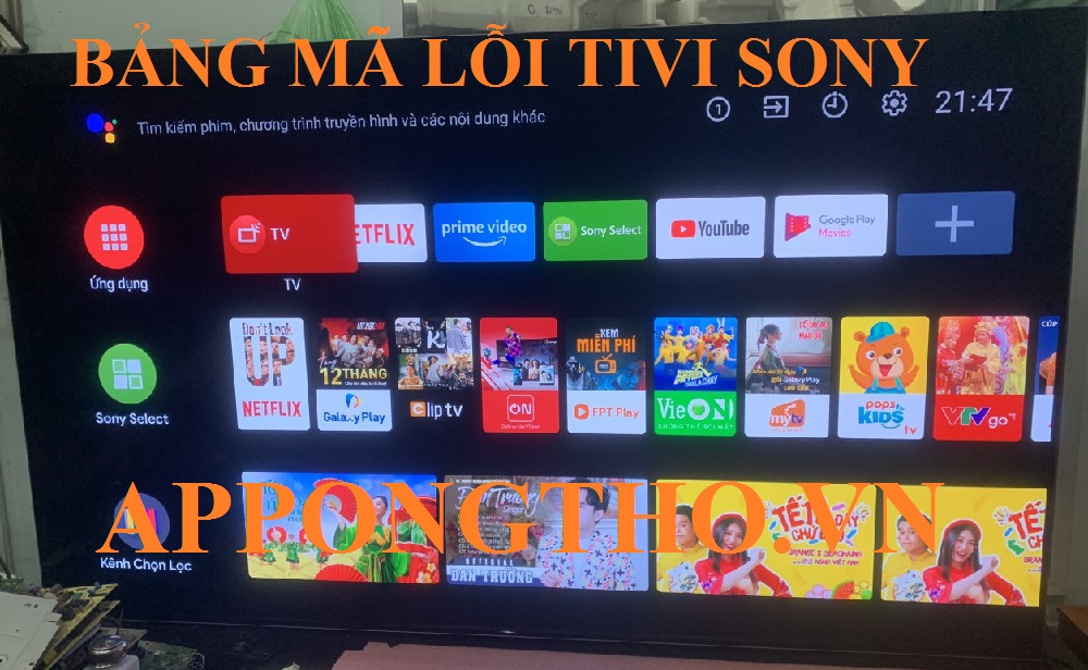 Nên gọi thợ hay tự sửa lỗi tivi Sony