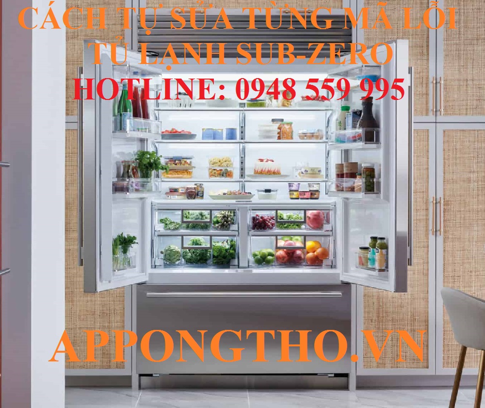 7. Khắc phục Heater xả đá không chạy (EC22) trên tủ lạnh Sub-Zero ♨️