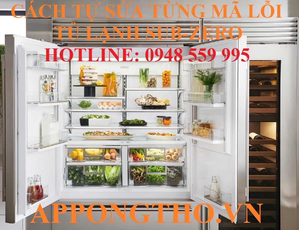 3. Khắc phục Sensor ngăn mát lỗi (EC07) trên tủ lạnh Sub-Zero 🥗