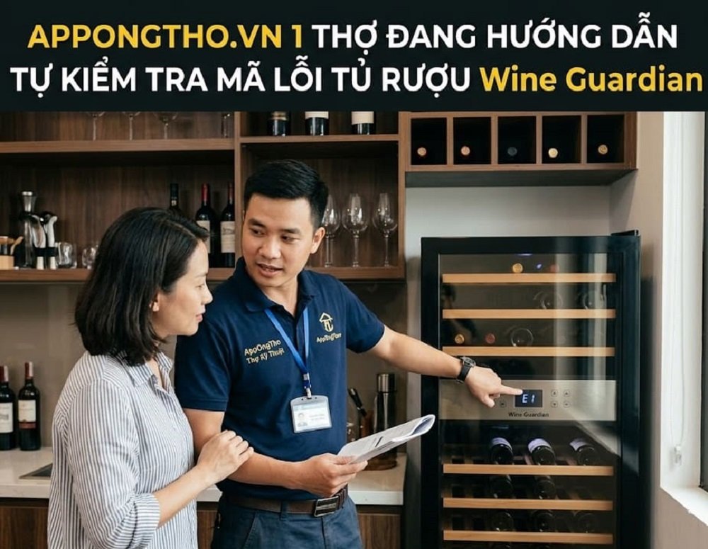 Mục đích nhà sản tích hợp mã lỗi vào tủ rượu Wine Guardian