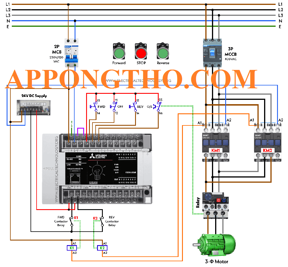 Mạch Đảo Chiều Động Cơ 3 Pha Là Gì? Ưu Nhược Điểm