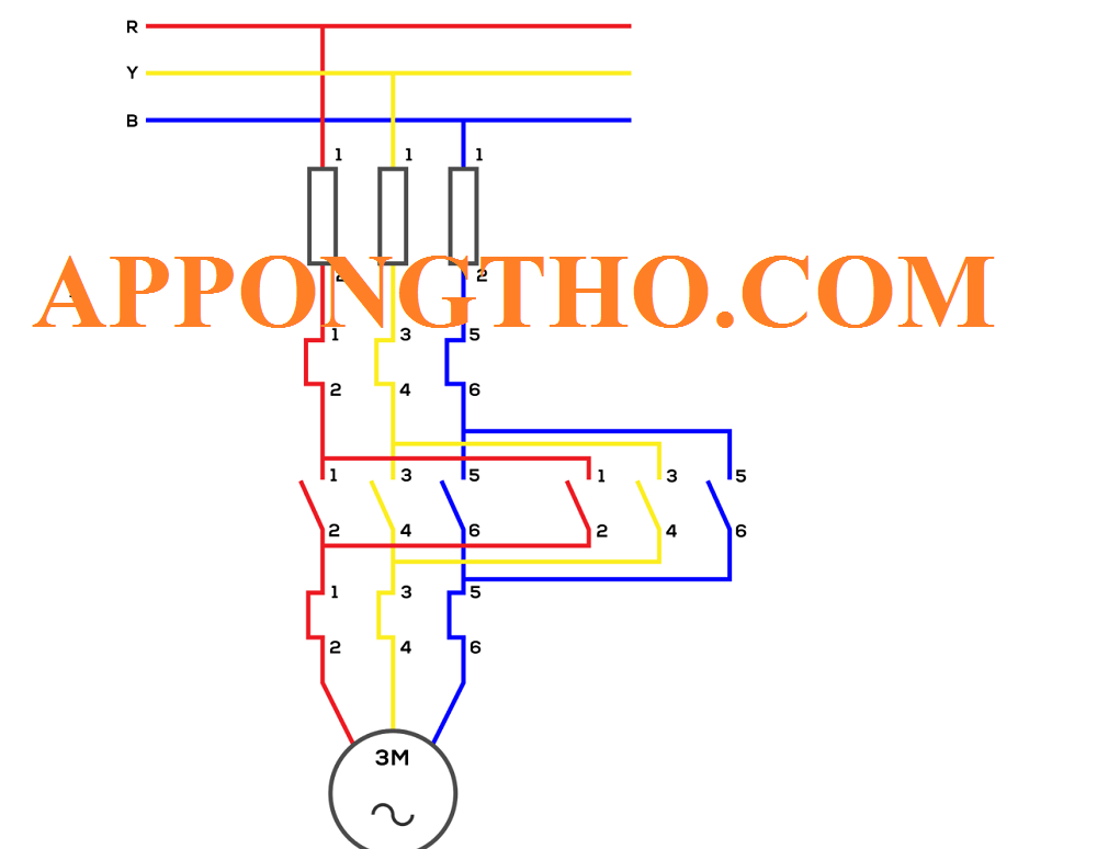 Mạch Đảo Chiều Động Cơ 3 Pha Là Gì? Ưu Nhược Điểm