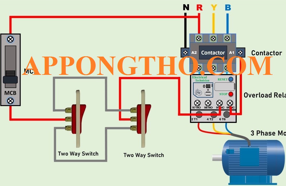 Nguyên lý hoạt động của mạch đảo chiều động cơ 3 pha